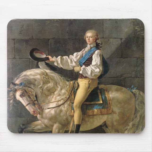 Reiterporträt von Stanislas Kostka Mousepad (Vorne)