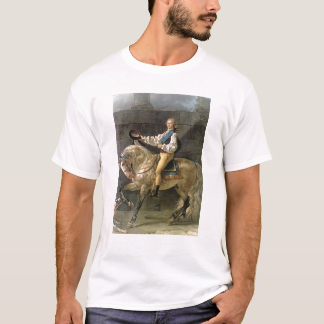Reiterporträt von Stanislas Kostka T-Shirt (Vorderseite)