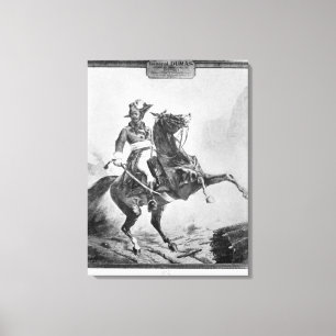 Reiterporträt von Thomas Alexandre Leinwanddruck