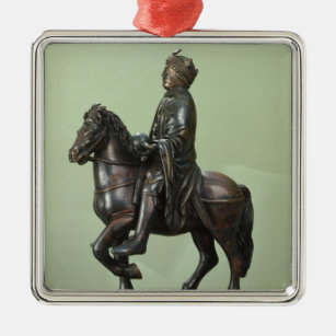Reiterstatue von Karl der Große 2 Silbernes Ornament