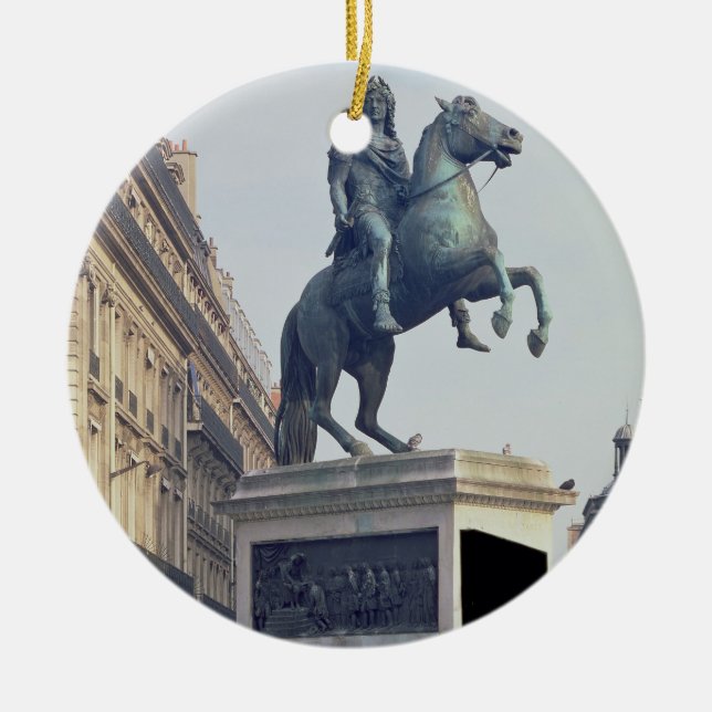 Reiterstatue von König Louis XIV (1816-22) (bro Keramikornament (Vorne)