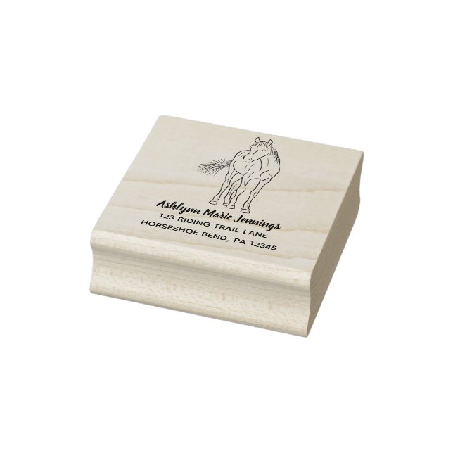 Reitfreunde Rücksendeadresse Gummistempel (Stempel)