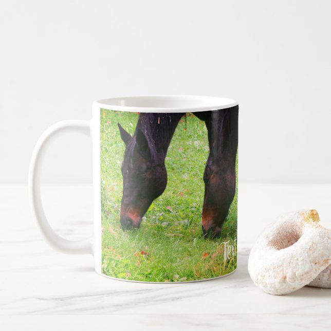 Reitfreunde Weiden Personalisiert Kaffeetasse (Mit Donut)