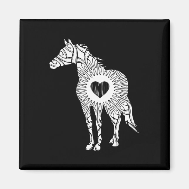 Reitgeschenk für Pferde Magnet (Vorne)
