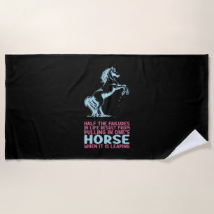 Reitgeschenk Halbierung von Lebensausfällen Strandtuch