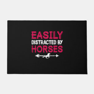 Reitgeschenk Leicht von Pferden abgelenkt Fußmatte