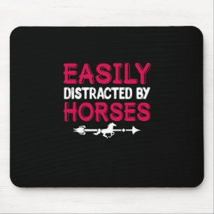Reitgeschenk Leicht von Pferden abgelenkt Mousepad