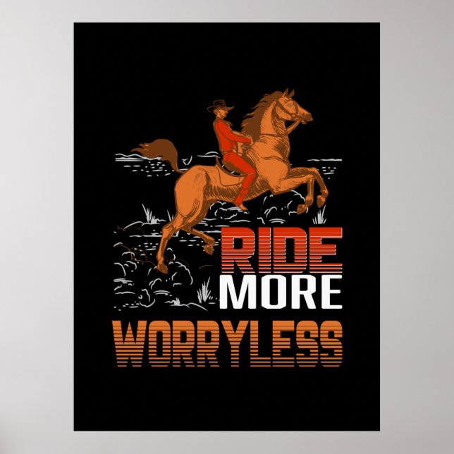 Reitgeschenk | Mehr Spaß Poster (Vorne)