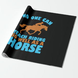 Reitgeschenk Niemand kann das Reiten unterrichte Geschenkpapier