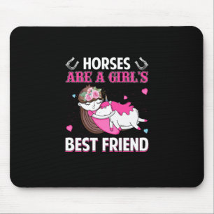 Reitgeschenk Pferde sind ein Girl, der am besten Mousepad
