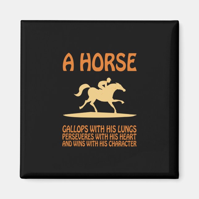 Reitgeschenk | Pferdegalopp Magnet (Vorne)