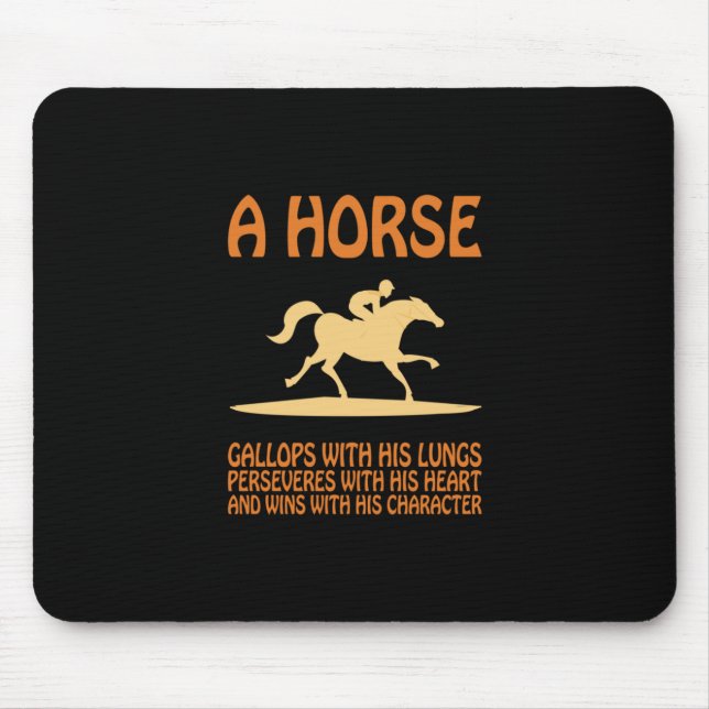 Reitgeschenk | Pferdegalopp Mousepad (Vorne)