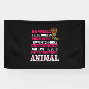 Reitgeschenk   Vorsicht bei Pferden Banner