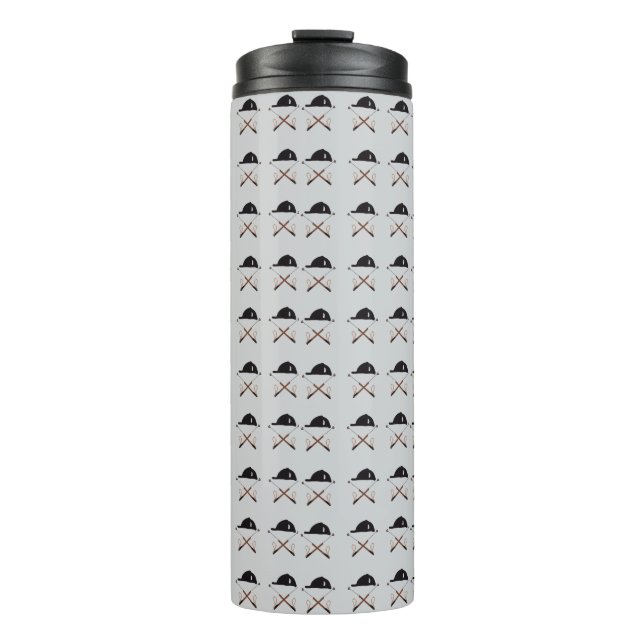 Reithelm und Gerte Tumbler Thermosbecher (Vorderseite)