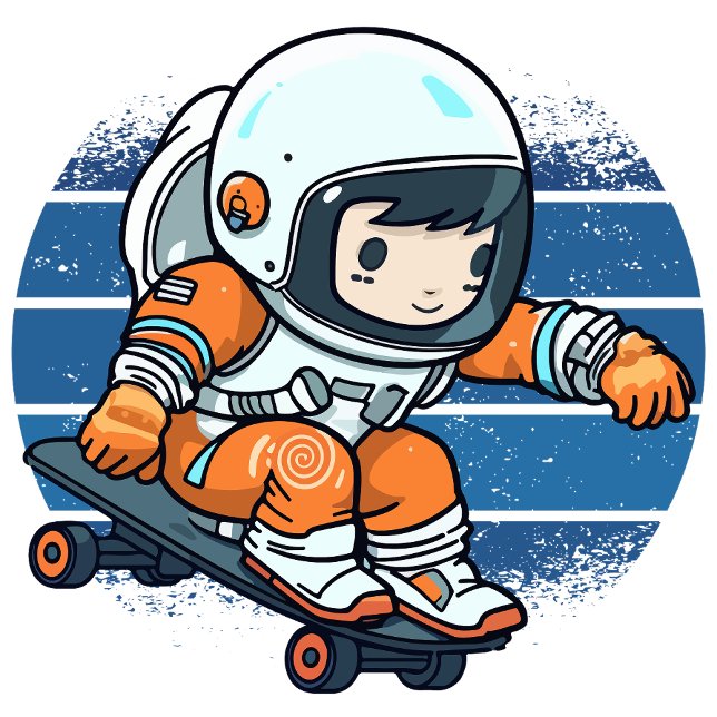 Reitkommoden Poster (Bouncing through Space with Joyful Curiosity!)