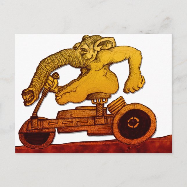 Reitkontraktion Postkarte (Vorderseite)