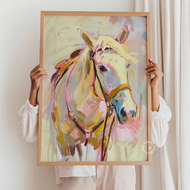 Reitkunst, Cowgirl-Dekoration, Western Ranch Poster (Horse Art, Cowgirl Decor, Western Wall Art, Ranch)