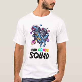Reitlehrer für den 2. Klasse SQUAD Funny Astronaut T-Shirt