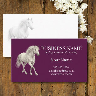 Reitlehrer-Reitstunden Visitenkarte