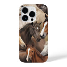 Reitliebhaber iPhone Gehäuse mit Rosenblättern.