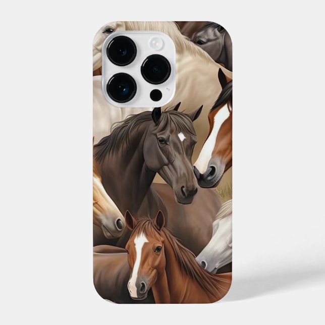 Reitliebhaber iPhone Gehäuse mit Rosenblättern. 14 Pro Hülle (Rückseite)