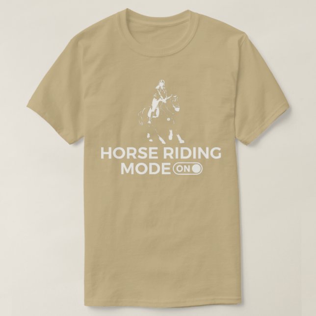 Reitmodus auf Pony Rider Gift T-Shirt (Design vorne)