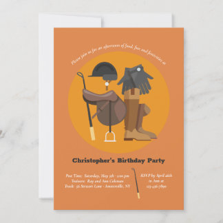 Reitobjekte Einladung zum Geburtstag