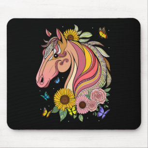 Reitpferd Bohemisches Portrait Mousepad