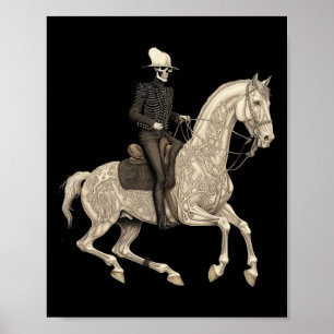 Reitpferd Cowboy Horse Lover Halloween Kostüm Poster