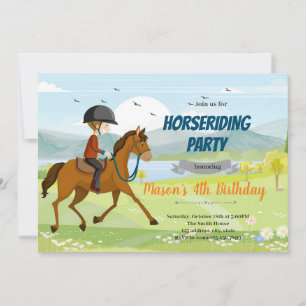 Reitpferd Geburtstag Einladung