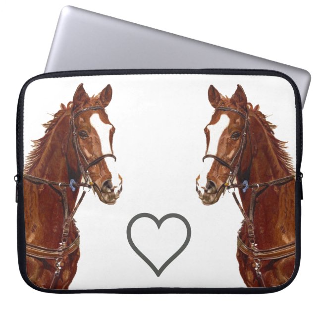 Reitpferd Laptopschutzhülle (Vorderseite)