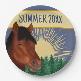 Reitpferd Lover Brown Pappteller