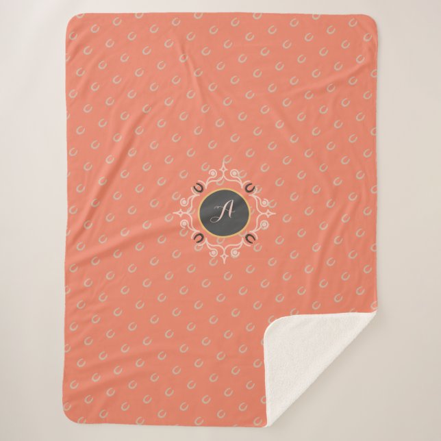 Reitpferd Monogram Sherpadecke (Vorderseite)