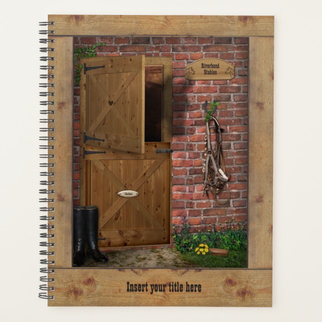 Reitplaner mit Ihrem Titel Planer (Vorderseite)