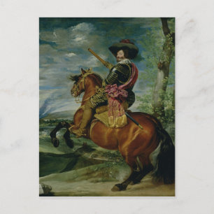Reitportrait des Don Gaspar de Guzman Postkarte