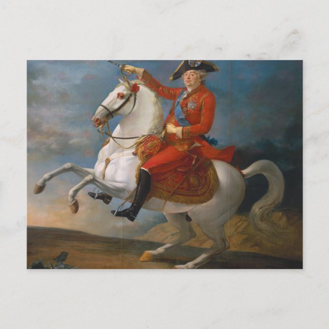 Reitportrait von Louis XVI 1791 Postkarte (Vorderseite)