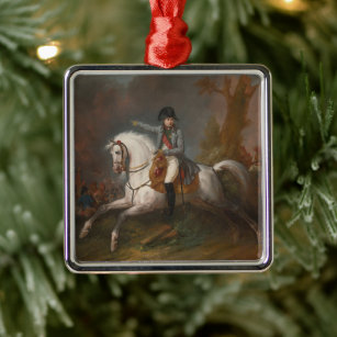 Reitportrait von Napoleon Ornament Aus Metall