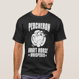 Reitsattel Percheron - Pferderennbahn - Entwurf 5 T-Shirt