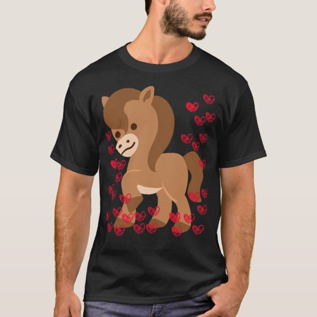 Reitschule Liebe T T-Shirt (Vorderseite)