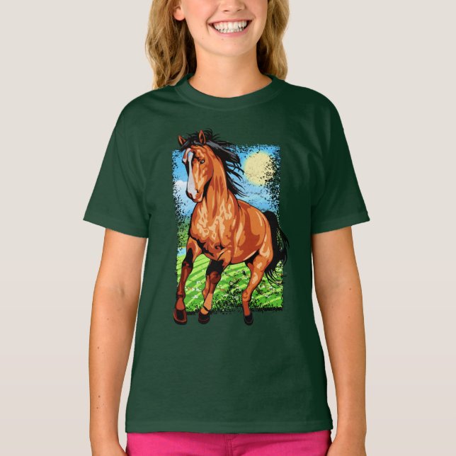 Reitsport - Bauernhof Pferd - Reiten T-Shirt (Vorderseite)