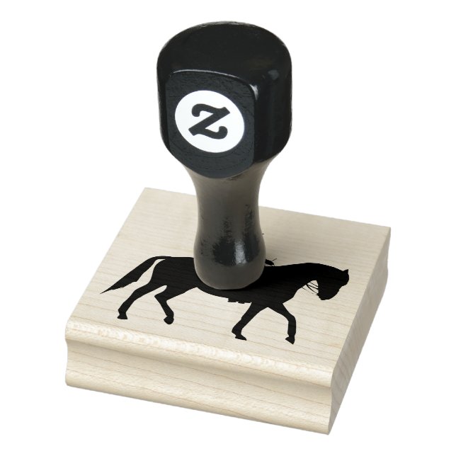 Reitsport Design Holz-Briefmarke Gummistempel (Stempel)