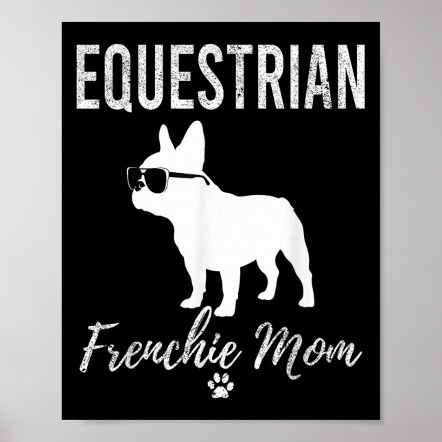 Reitsport Frenchie Mama Ristorante da Valentino Poster (Vorne)
