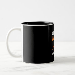 Reitsport-Geschenk   Ein Pferd ist es wert Zweifarbige Tasse