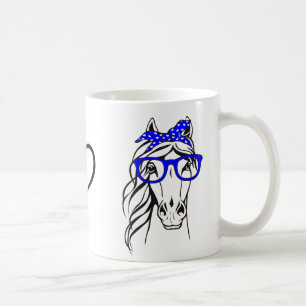 Reitsport-Geschenk Reiten Bandana Pferd Kaffeetasse