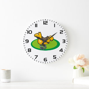 Reitsport Große Wanduhr