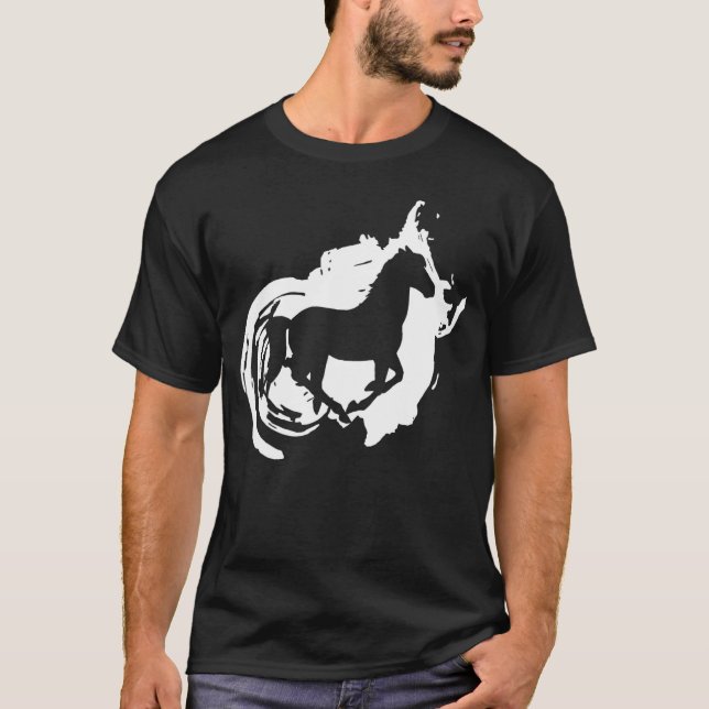 Reitsport Kunst T-Shirt (Vorderseite)