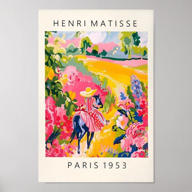 Reitsport mexikanische Kunst, Landschaftsdekoratio Poster (Vorne)