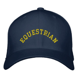 Reitsport Personalisierter Name Pferdereiter Bestickte Baseballkappe