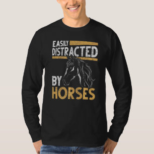 Reitsport Pferde leicht abgelenkt T-Shirt
