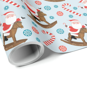 Reitsport Pferdeliebhaber Weihnachtspapier Geschenkpapier